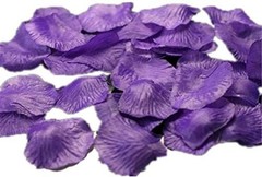 Rose Petals 1200pcs Artificial Flowers Silk Petals for Romantic Night Purple