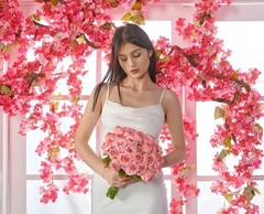 Rose Artificial Flower 12pcs Realistic Faux Silk Roses Fake A 12pcs Pink Rose