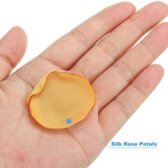 200 Pcs Silk Rose Petals, Artificial Flower Scatter Fake Rose Petals Gold