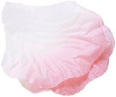 Beautiful 1000 Pcs Light Pink & White Silk Rose Petals for Parties & Weddings