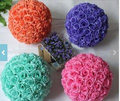 Baby Pink Rose Flower Ball Pomander Wedding Kissing Ball 9-10 inches GA, USA