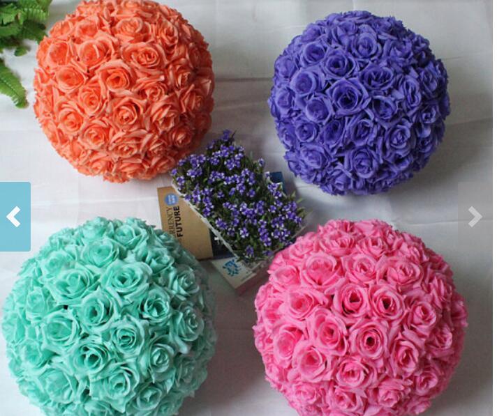 Mint Rose Flower Ball Pomander Wedding Ball Kissing Ball 11-12 inches USA