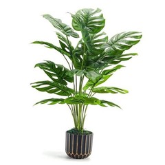 28” Fake Plants Tall Artificial Monstera Faux Plants Indoor for 28″Monstera 1
