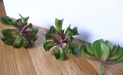 Artificial Plastic Grass 4 Sleep lotus Succulents Mini Plants Garden Landscape