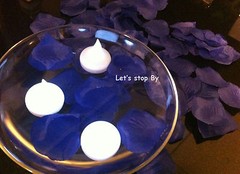 12 LED Floating Candle + 500 Silk Rose Petals Wedding Decoration Flower Floral