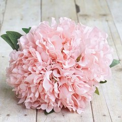 6 pcs 11″ Pink Silk Artificial Peony Flowers Bouquets Wedding Party Decorations