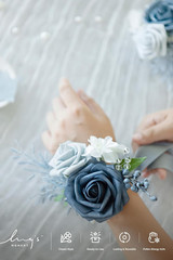 2Pcs Prom Wrist Corsage Artificial Flowers, Girl/Mother Corsages Wristlet Décor