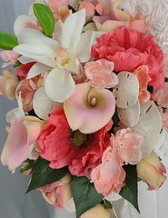 Sand and Beach Silk Cascade Wedding Bouquet