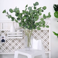 2 Green 40-Inch ARTIFICIAL EUCALYPTUS LEAVES Sprays Stems Wedding Party Supplies