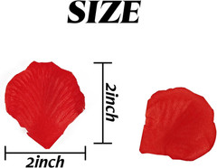 4500PCS Red Rose Petals, Artificial Flower Petals Fake Rose Petals for Romantic