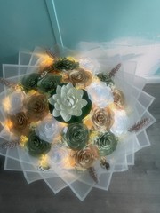 Glowing Princess and the frog themed Bouquet That Can Be Customized