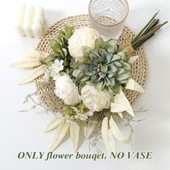 Artificial Flowers Fake Flower Plants Silk Dahlia Flowers Bouquet Dahlia-green