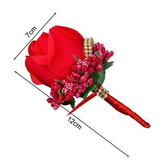 Set of 2 4 6 Wedding Corsages with Safety Pin Silk Ribbon Calla Lily Flowers
