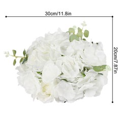Flower Ball Arrangement Bouquet 10 Pcs 11.8inch Diameter Fake Flower Balls