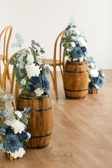 Ling’s Moment 17.5″ Tall Standing Artificial Flowers Arrangements 4 pcs Weddi…