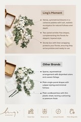Ling’s Moment Pink Artificial Wedding Arch Flowers Kit Pack of 4, 2pcs Hangin…
