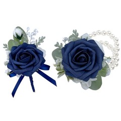 CherishedMoments Corsage and 6.7 inches x 5.3 inches, Dark Navy Blue