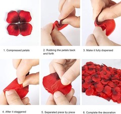 3000 Petalos Rosa Artificiales De Seda Para Decoracion San Valentin Bodas Noches