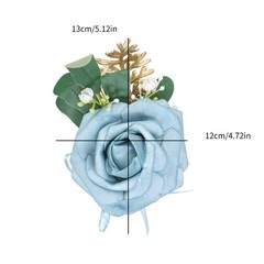 Elegant Wedding Boutonniere Artifical Flower Bridal Corsage for Weddings Party
