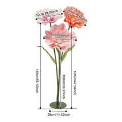 Giant Artificial Flowers, Large Artificial Flowers with Stems and Base