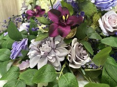Wedding Shower Shades Of Purple 4 Table Silk Floral Arrangements Box 3