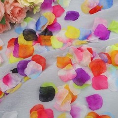 Multicolor Artificial Silk Rose Petals – 2000 PCS Fake Flower Decoration for Wed