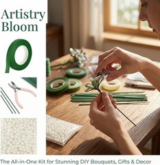 DIY Floral Art Tool Set for Handmade Flower Crafting in Elegant Colorful Design