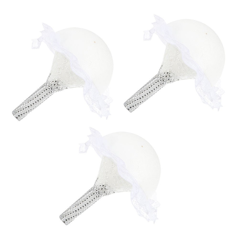 3Pcs Bridal Bouquet Holders Foam Wedding Flower Holder White DIY