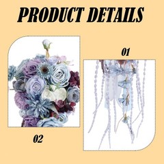 Wedding Bouquet Handheld Decoration Creative for Bride Bridesmaid Lightweight