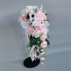 Wedding Bouquet for Bride Bridesmaids Bride Holding Flowers Home Decor Waterfall