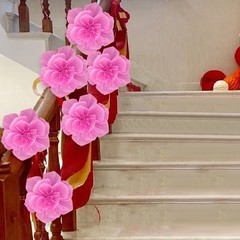 Stylish Handcrafted Paper Flowers Pack of 6 for Indoor and Outdoor Use