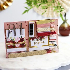 Burgundy Blush Floral Wedding Survival Kit Bridesmaids Gift
