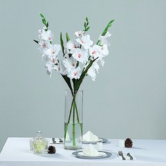 3 pcs 36″ Silk Gladiolus Artificial Flower Spray Stems Wedding Party Decorations