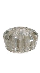 Vintage Flower Frog Clear Glass 11 Hole 3″ Round Diameter