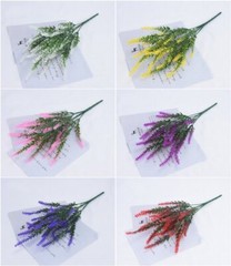 4pcs Artificial Lavender Plants Fake Flower Decorate Wedding Party Autumn Vibes