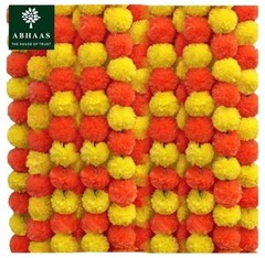 Pack of 10 Artificial Marigold Flower for Decoration genda phool for Decoration