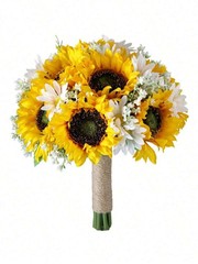 Sunflower Wedding Bouquet Bride Bridesmaid Artificial Flowers