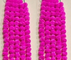 10 Pcs Lot Pink Marigold Flower All Decoration Indian For Wedding Party &Fluffy