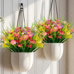 Artificial Flowers Plastic Fake Plants UV Resistant Home Wedding Corridor Decor