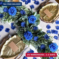 Winlyn 3000 Pcs Royal Blue Silk Rose Petals – Scented Ready-to-use Separated Rea