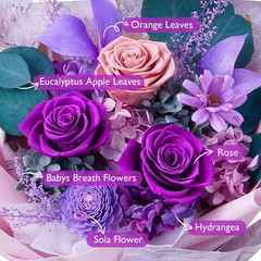 Eterfield Flowers for Delivery Prime, Mother’s Day Forever Small, Purple