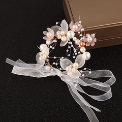 Wrist Corsage Bracelet Bridesmaid Hand Flower Wedding Party Prom Band Decor
