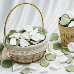 Real White Rose Petals & Natural Eucalyptus Leaves 2.12Oz, Freeze Dried Flower P