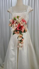 Sand and Beach Silk Cascade Wedding Bouquet