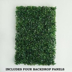 8 Faux Artificial Foliage Green Large Leaves Wall Panels Mats Hedge