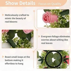 Flower Wedding Centerpieces for Tables – 10 Pcs Dia 8.3″-10pcs Pink & White