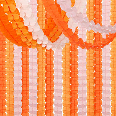 Fall-Boho Pink-Orange Groovy Thanksgiving Party-Decorations – 12Pcs Streamers-Ga