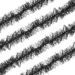 5Ft Feather Boa, 4 Pcs Artificial Fluffy Feather Boas, Black