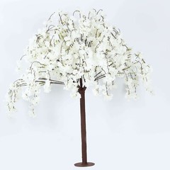 5 ft WHITE Artificial Cherry Blossom TREE Detachable Metal Base Party Decoration