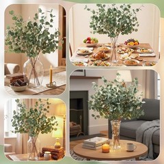 30″ Extra Long Greenery Stems – 6 Eucalyptus – Set of 6